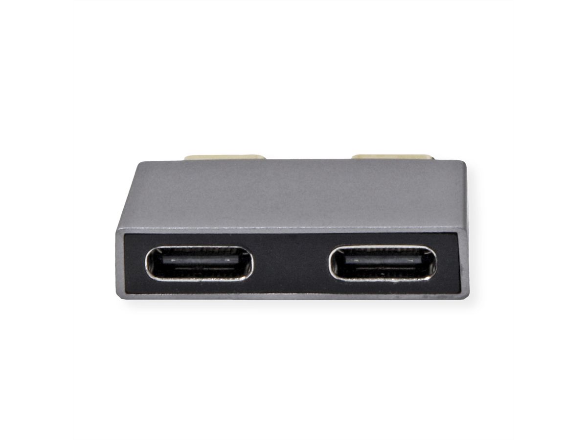 ROLINE Adapter, USB 3.2 Gen 2, 2x USB Type C - 2x USB A, M/F, silver