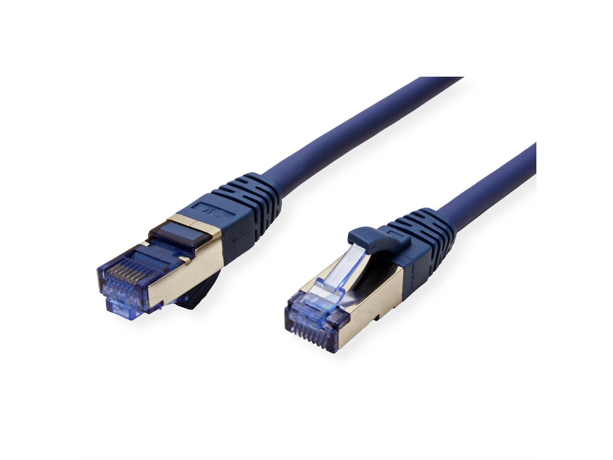 VALUE S/FTP Patch Cord Cat.6A (Class EA), blue, 0.3 m