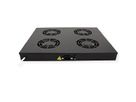 ROLINE 19-inch fan unit 4 fans, Thermostat black