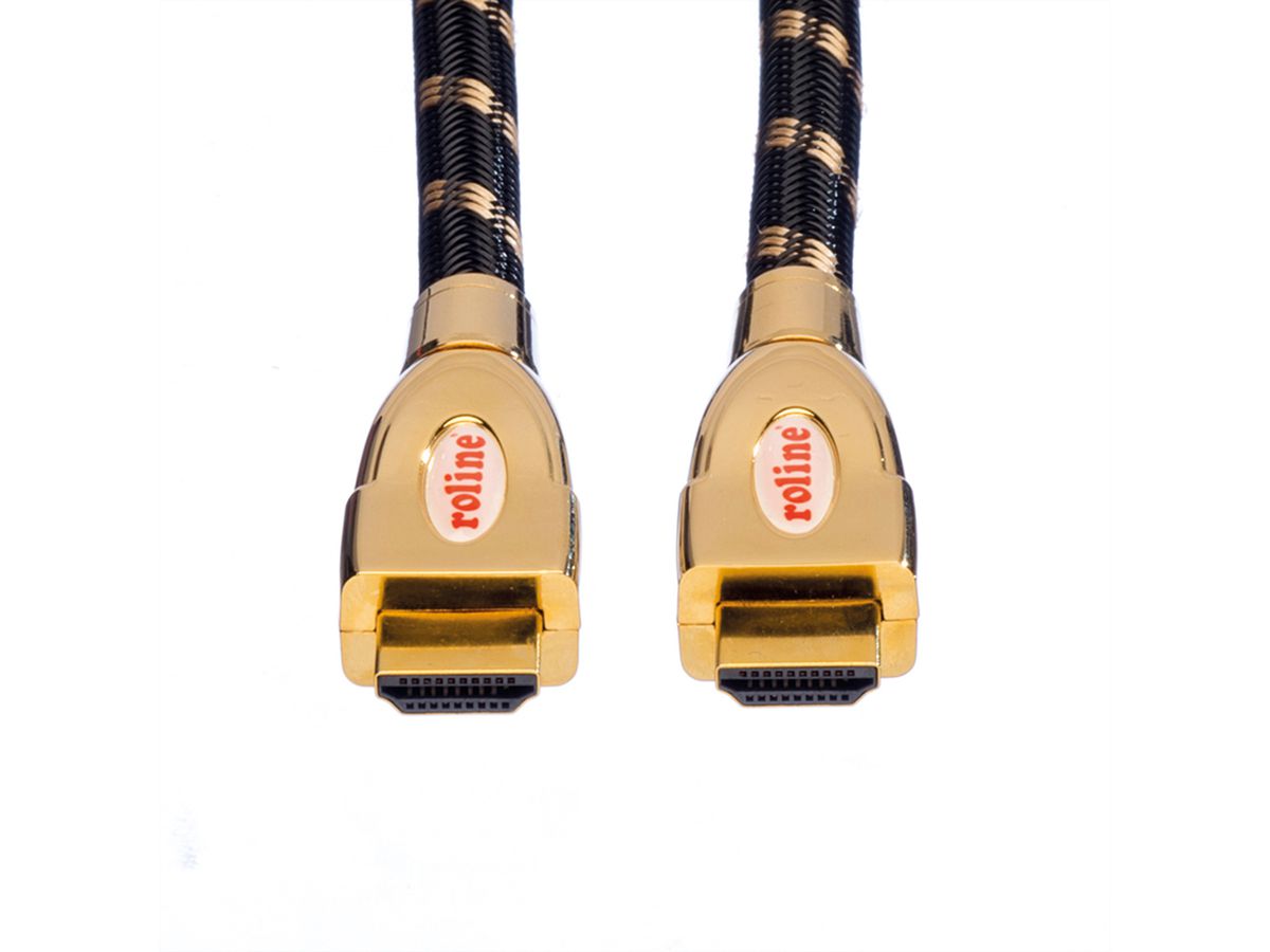 ROLINE GOLD HDMI Ultra HD Cable + Ethernet, M/M, 1 m