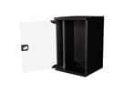 ROLINE 10-inch wall-mounted housing 9 U, 312x300 WxD black