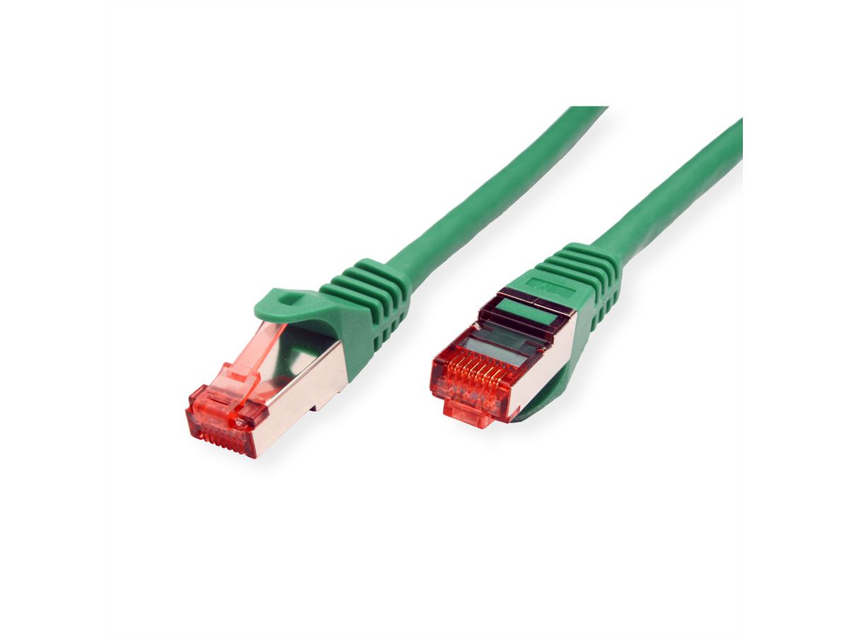 ROLINE S/FTP Patch Cord Cat.6 Component Level, LSOH, green, 0.5 m