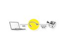 ROLINE Cable Adapter, RJ45 Plug to Terminal Block (push-button), 30 cm