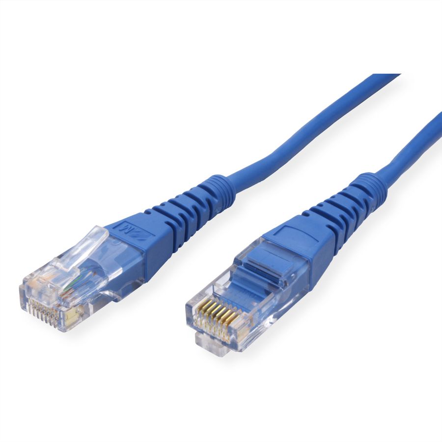 ROLINE UTP Patch Cord Cat.5e (Class D), PoE, blue, 2 m