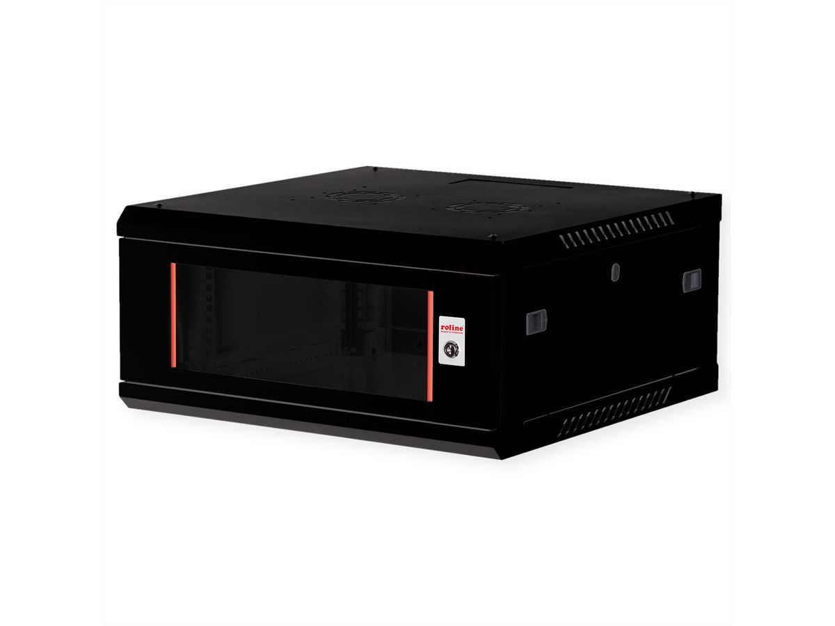 ROLINE 19" Wall Cabinet Basic Plus 4U, 600x600 BxT black