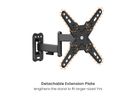 VALUE TV Monitor Arm, Wall Mount, < 109cm, < 20kg, 3 joints