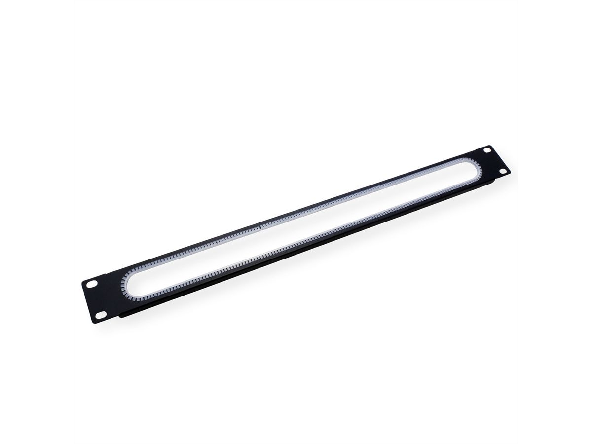 VALUE 19" Cable Entry, 1U, with edge protection, black