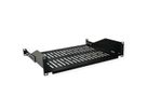 VALUE 19"-Fixed Shelf, 485 x 300mm, 2U, max. 25kg, black