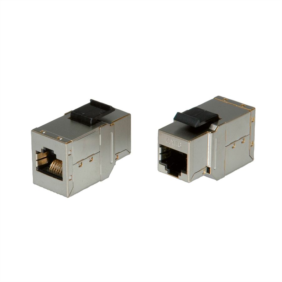 ROLINE RJ-45 Keystone Modular Coupler, Cat.6 (Class E), STP, silver