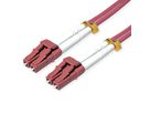 ROLINE Fibre Optic Jumper Cable, 50/125 µm, OM4, LC/LC, Armored, violet, 2 m