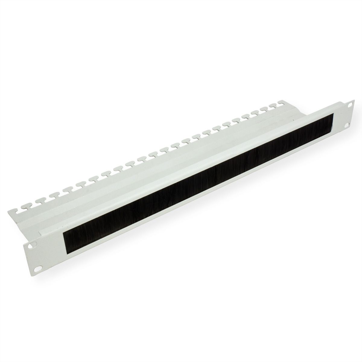 ROLINE 19-inch cable entry, with brush strip 1U grey