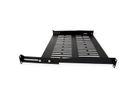 VALUE 19"-Fixed Shelf, 485 x 350mm, 1U, max. 25kg, black
