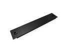 19" Blank Panel, Snap-in, 2U, Metal, black