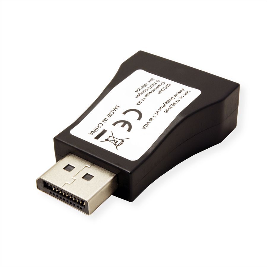 VALUE Adapter, DP M - VGA F