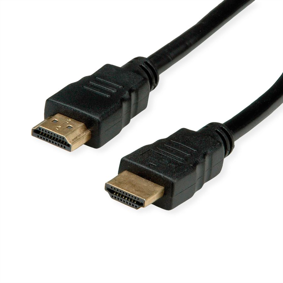 ROLINE RM HDMI High Speed Cable + Ethernet, M/M, black, 2 m