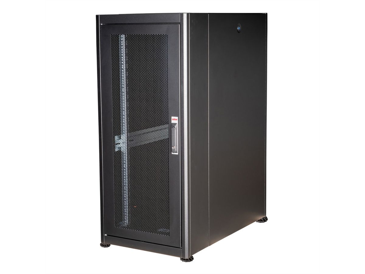 ROLINE 19-inch server cabinet Basic 26 U, 600x1000 WxD perforated black ...