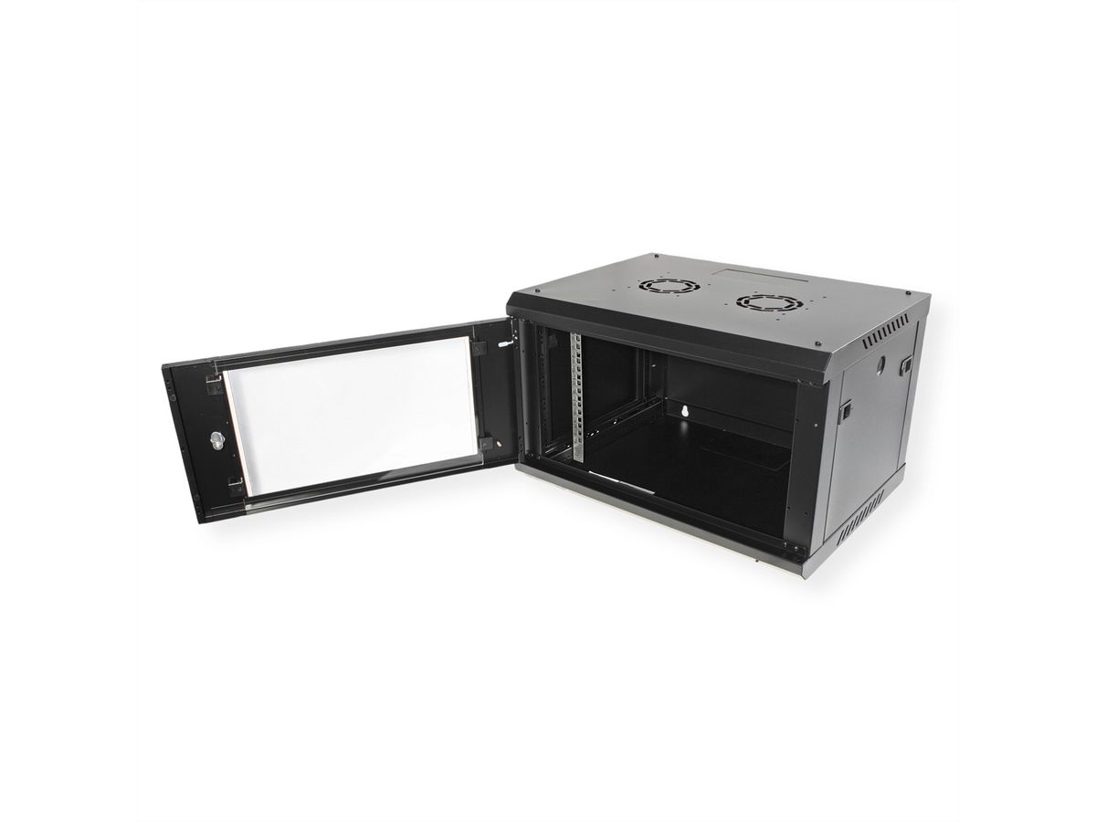 ROLINE 19" Wall Cabinet Basic Plus 6U, 600x450 BxT black