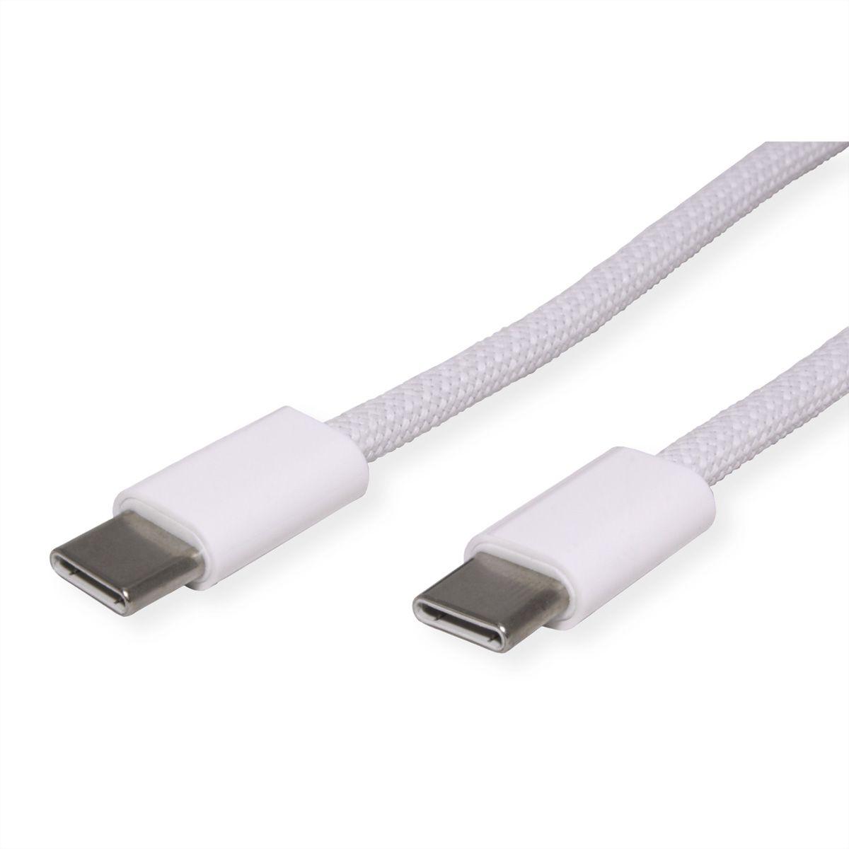VALUE Cable USB 2.0, C–C, M/M, 60W, white, 1 m