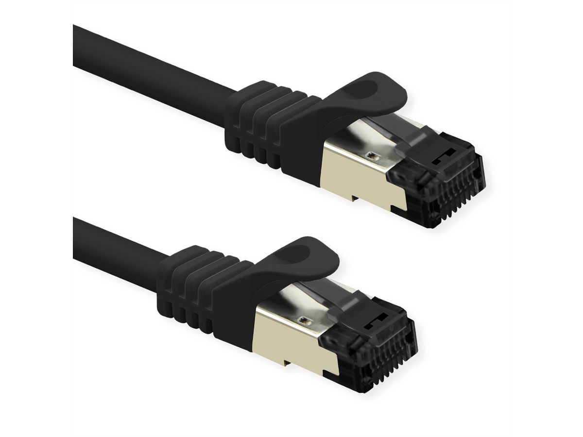 VALUE S/FTP Patch Cord Cat.8 (Class I), stranded, LSOH, black, 2 m