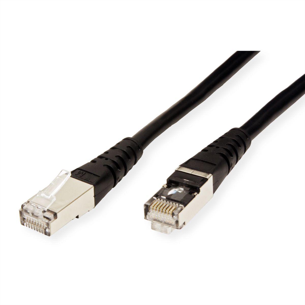 ROLINE S/FTP (PiMF) Patch Cord, Cat.6 (Class E), black, 10 m