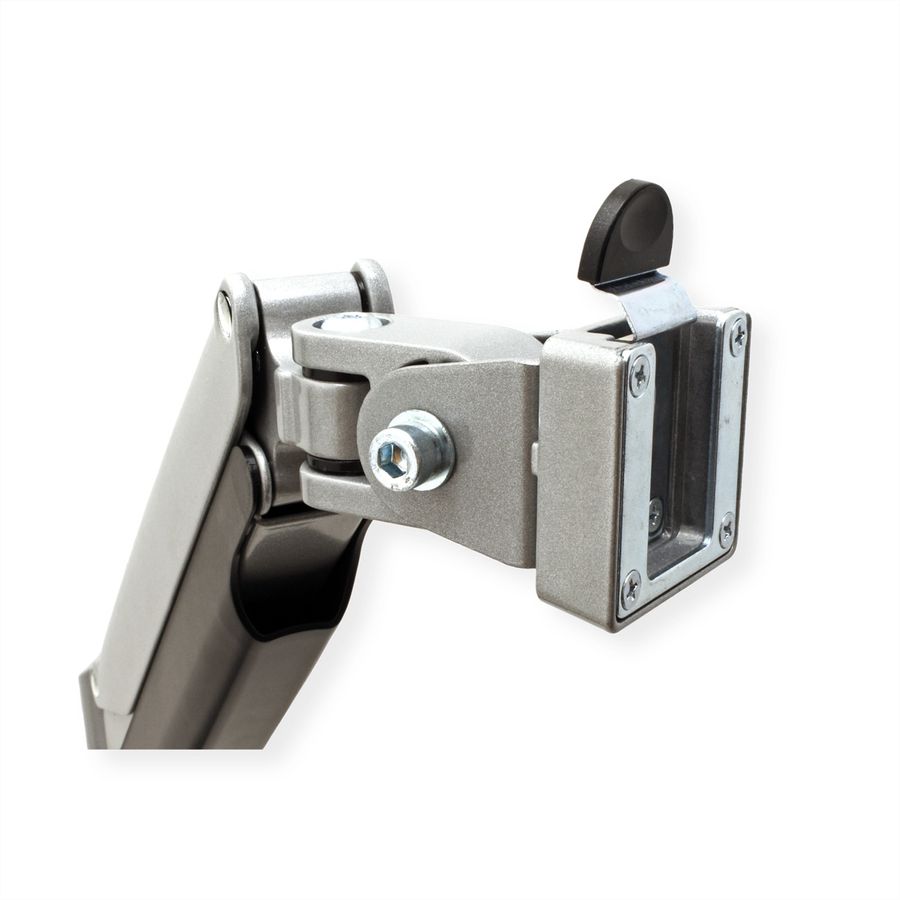VALUE Dual LCD Monitor Arm, Desk Clamp, 6 Joints, height adjustable separately, gas spring