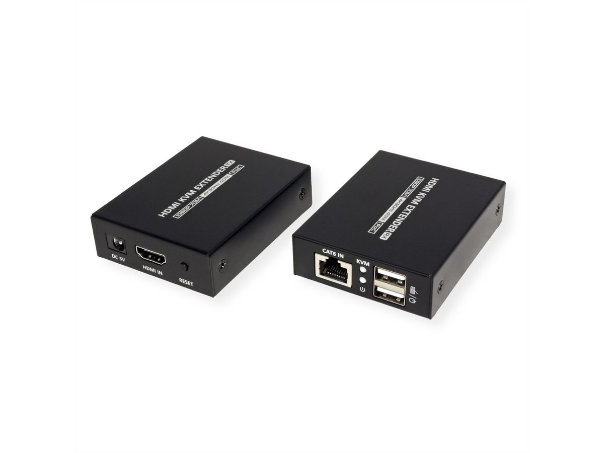 VALUE KVM Extender over Cat. 6/6A, HDMI, 4K@30Hz, max. 40m