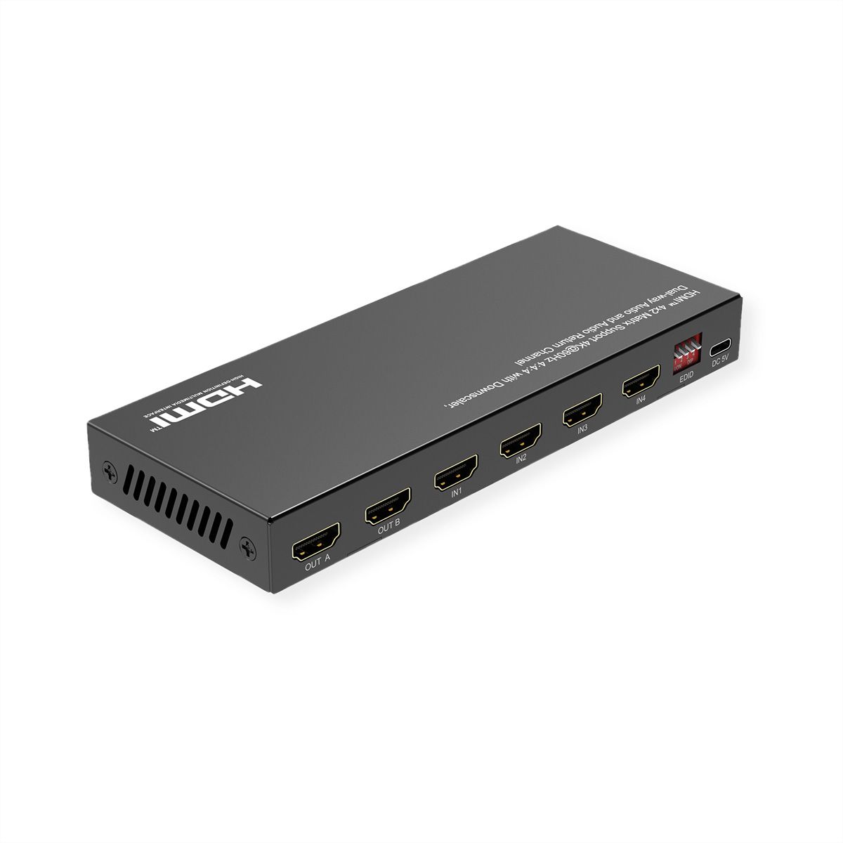 VALUE HDMI Matrix, 4x2, 4K60Hz, with Remote Control