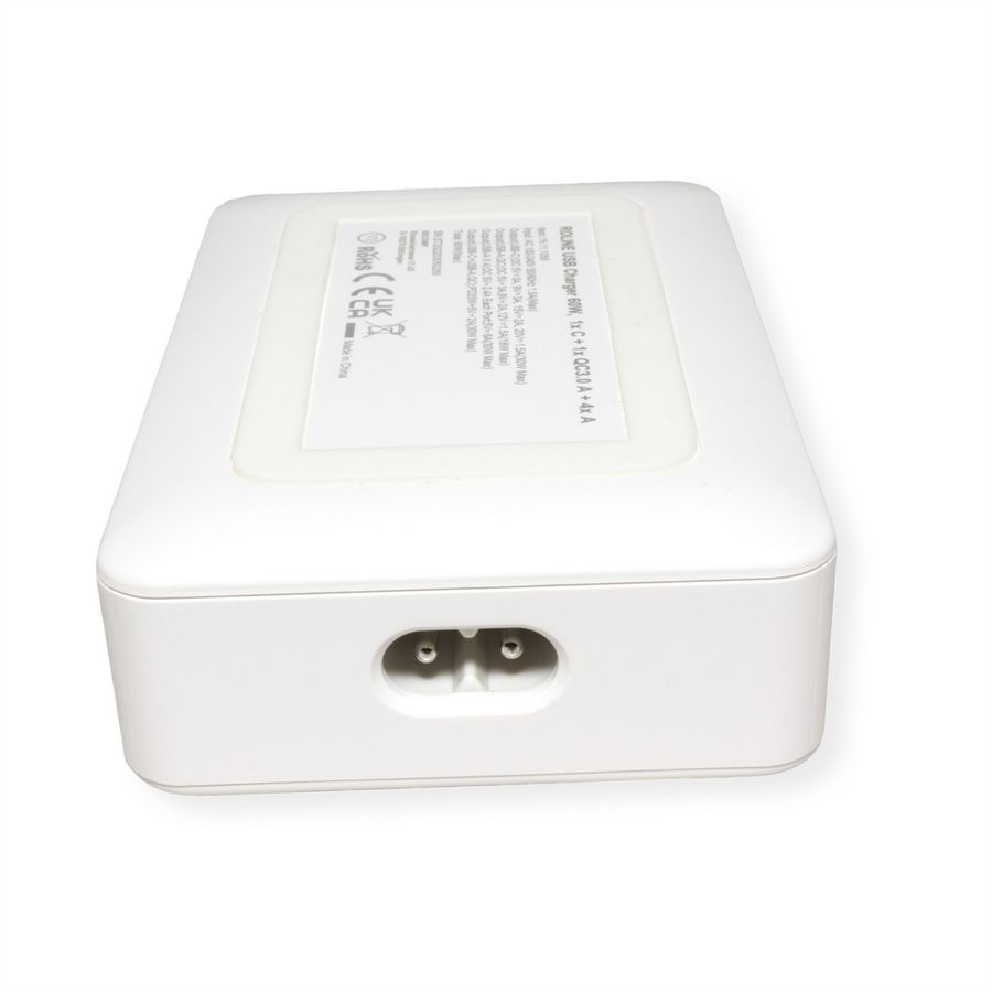 ROLINE USB Charger, 6 Ports (4x USB A, 1x USB C, 1x USB A QC3.0), max. 60W