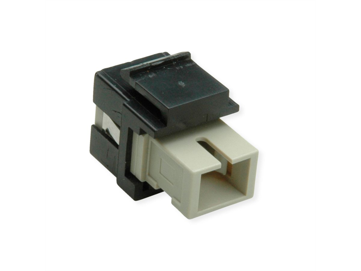 ROLINE Fiber Optic Keystone Jack, SC Simplex, Multimode, OM2