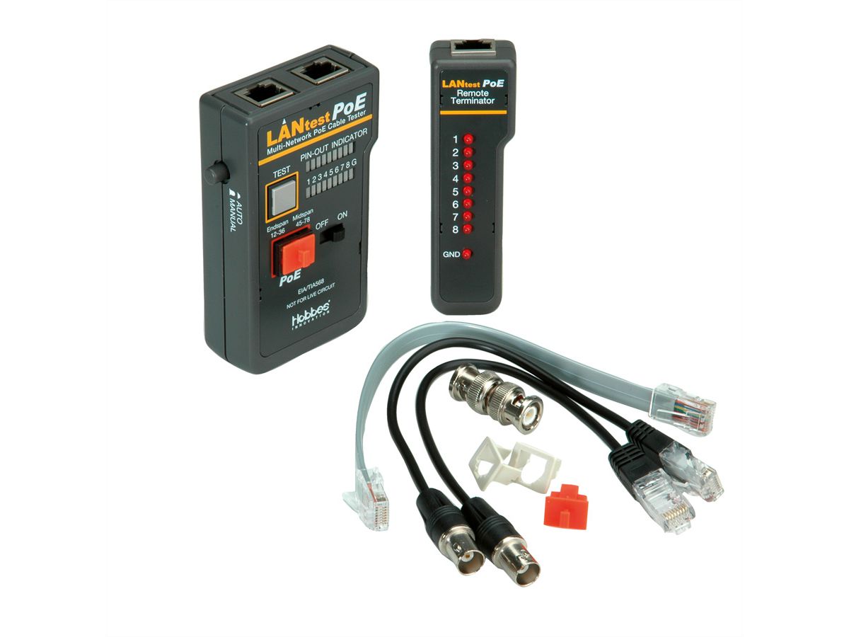 HOBBES LANtest Multinetwork PoE Cable Tester