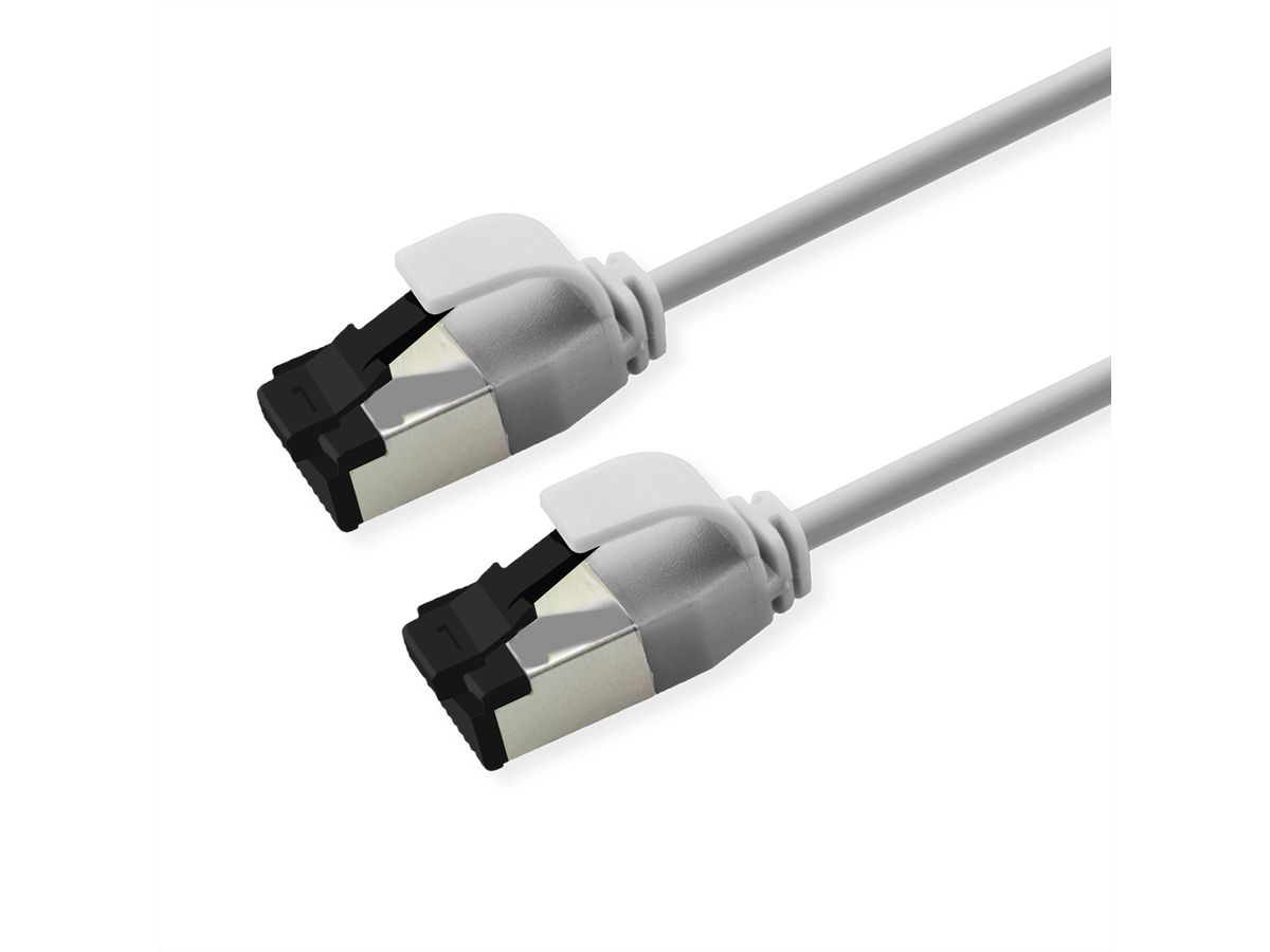 ROLINE U/FTP Patch Cord Cat. 8.1 (Class I), LSOH, SLIM, grey, 3 m