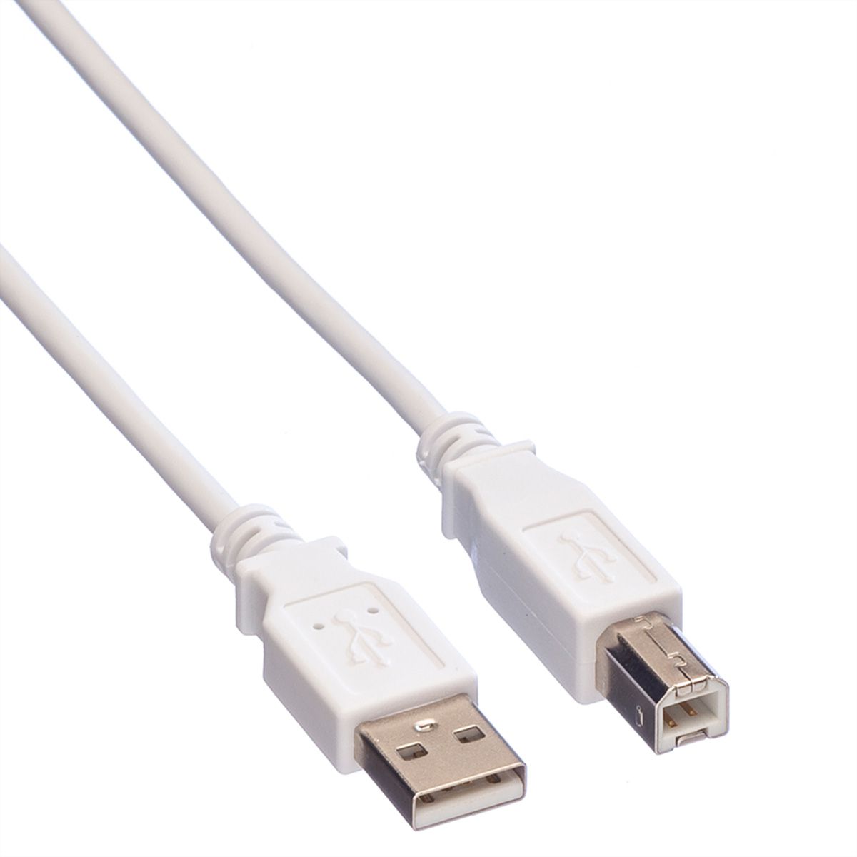 VALUE USB 2.0 Cable, A - B, M/M, white, 0.8 m