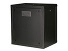 ROLINE 19-inch wall-mounted housing Pro 12 U, 600x450 WxD black