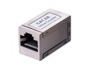 VALUE RJ-45 Mini Inline Coupler, Cat.6A (Class EA), shielded, silver