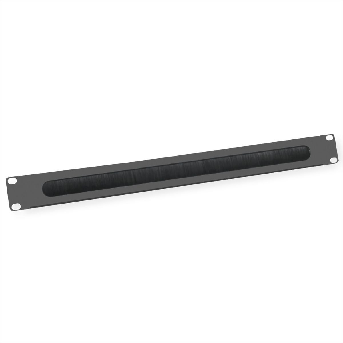 VALUE 19" Cable Entry 1U with Brush Seal, black