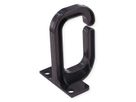 19" cable manager, 40x80mm, plastic, black