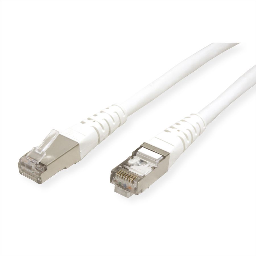 ROLINE S/FTP (PiMF) Patch Cord, Cat.6 (Class E), white, 10 m