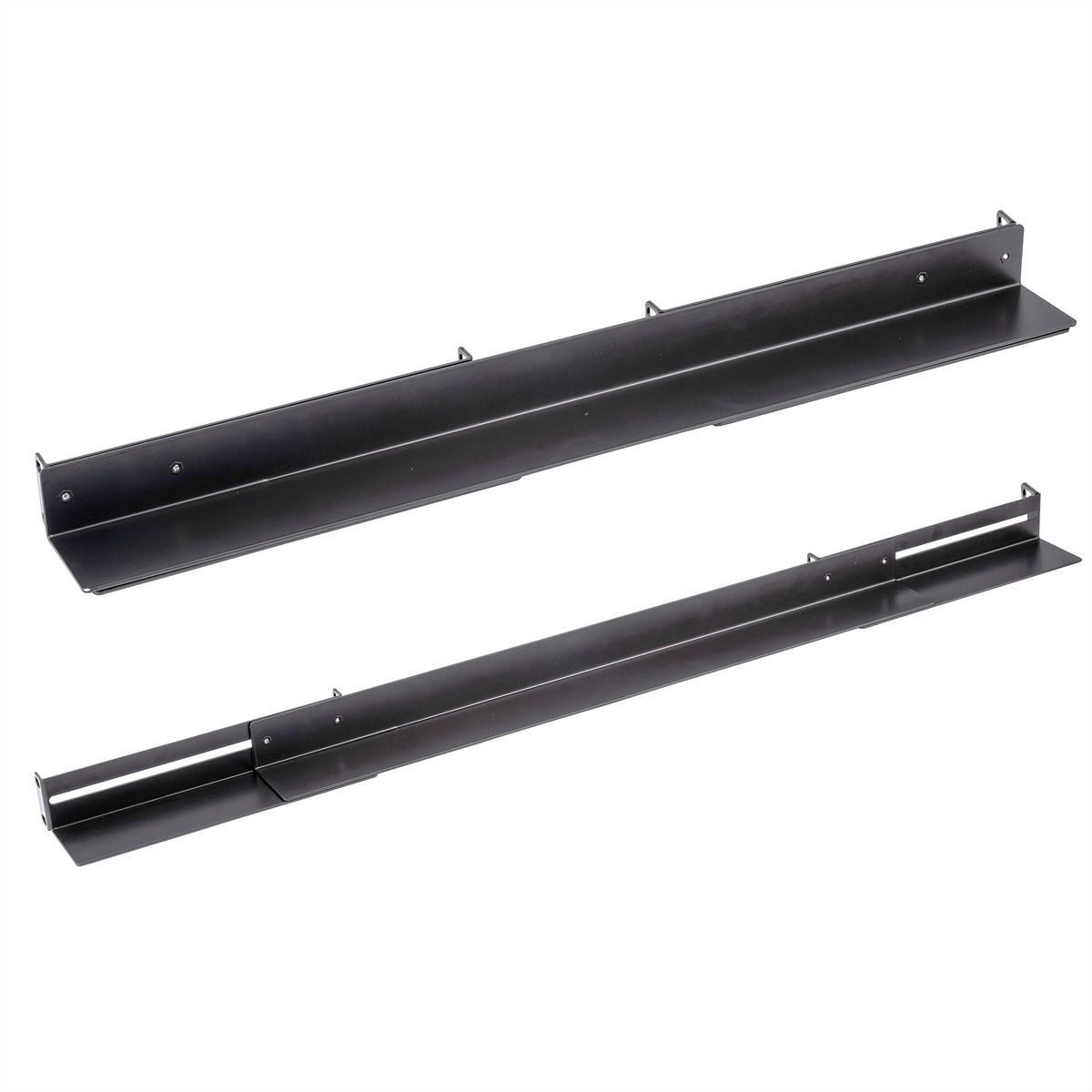 Slide Rails 1 Pair, variable depth 610-935mm, black