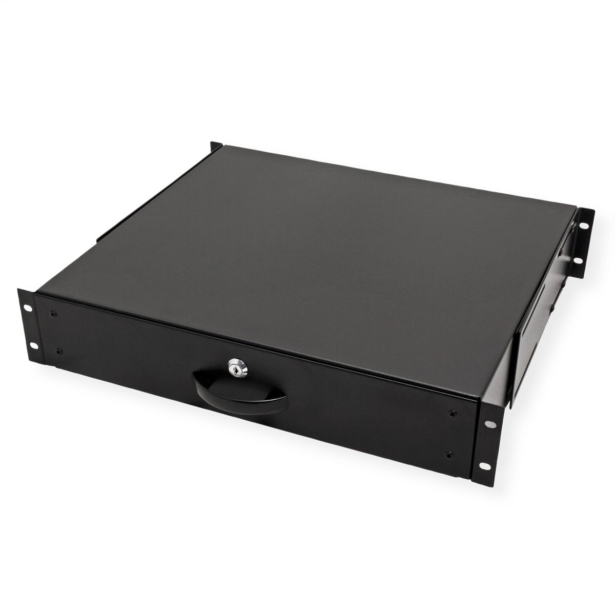 ROLINE 19-inch keyboard insert 2 U, 400 T lockable black