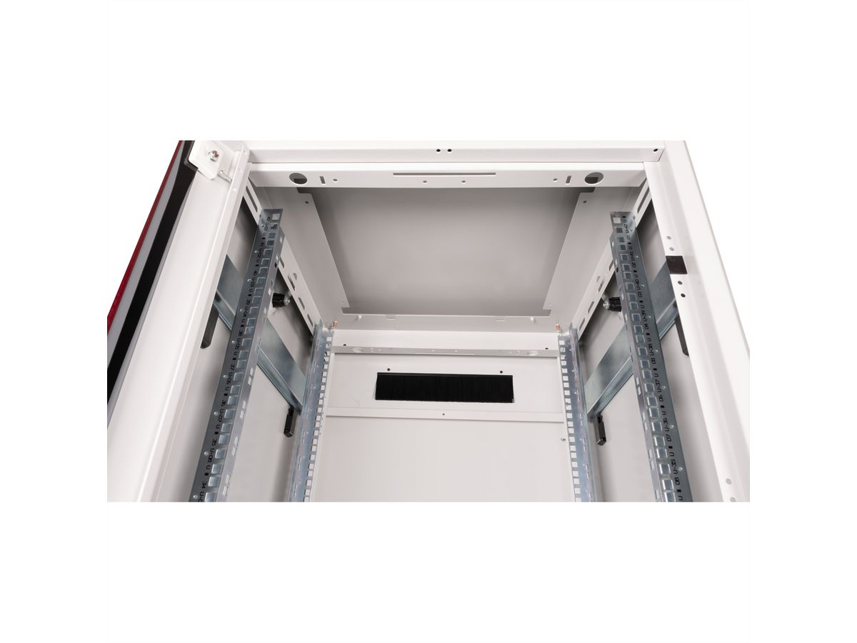 ROLINE 19-inch Network Cabinet Pro 42 U, 600x600 WxD glass door grey