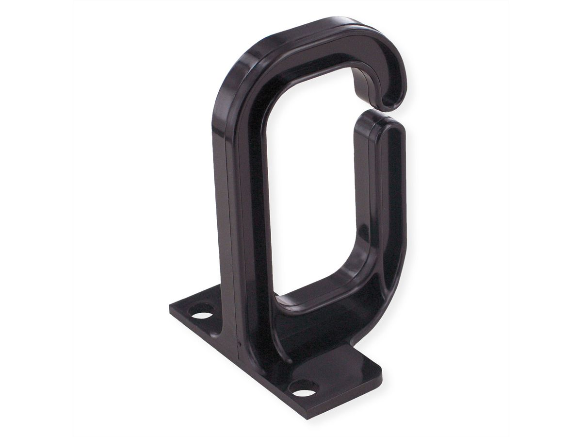 19" cable manager, 40x80mm, plastic, black