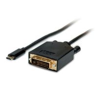 VALUE USB Type C - DVI Cable, M/M, 1 m