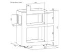 VALUE Open Shelf Mobile Cabinet, white