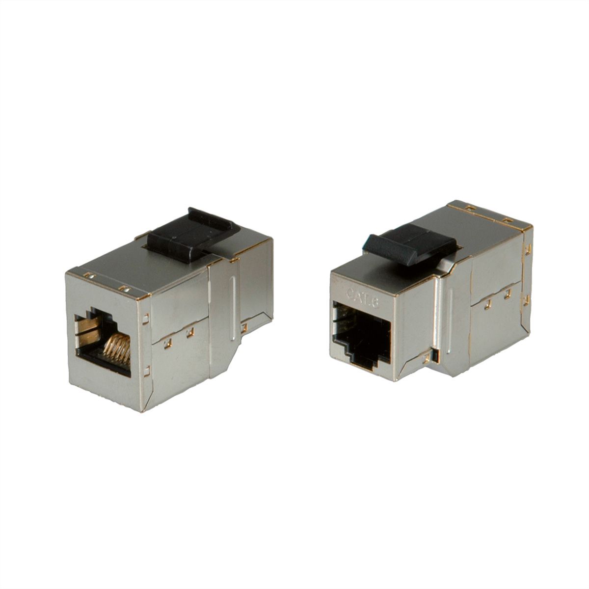 ROLINE RJ-45 Keystone Modular Coupler, Cat.6 (Class E), STP, silver
