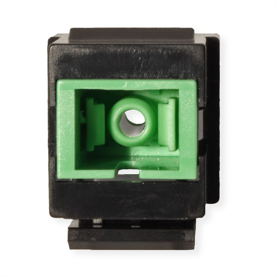 ROLINE Fiber Optic Keystone Jack, SC Simplex, Singlemode, OS2, APC