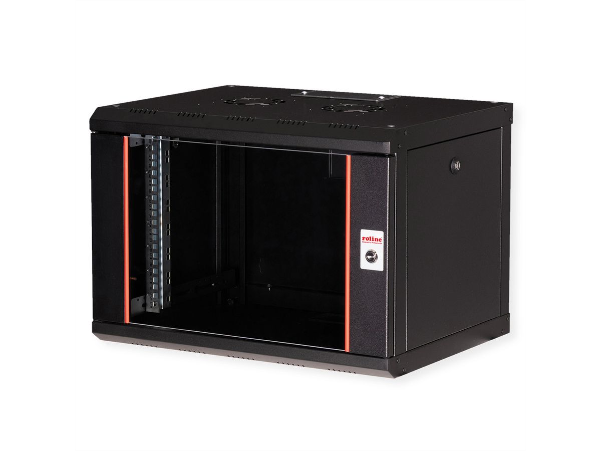ROLINE 19-inch wall-mounted housing Pro 7 U, 600x450 WxD black