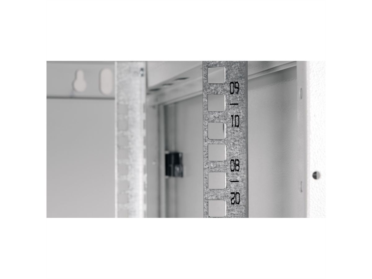 ROLINE 19" Wall Cabinet Basic Plus 9U, 600x600 BxT grey