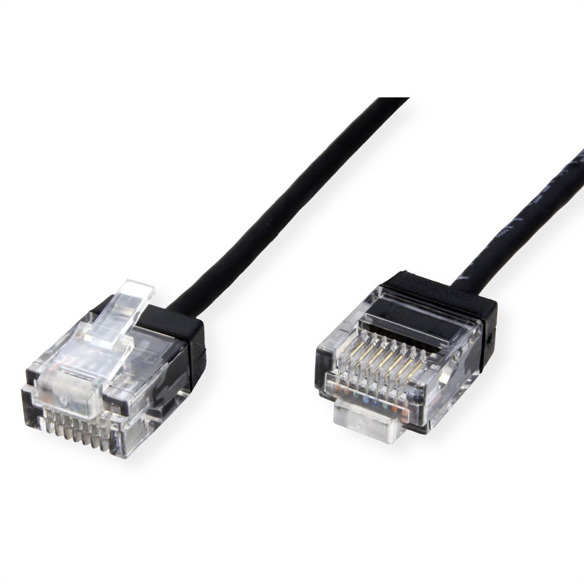 ROLINE UTP Data Center Patch Cord Cat.6A (Class EA), LSOH, Slim, Ultra Short Connector, black, 5 m