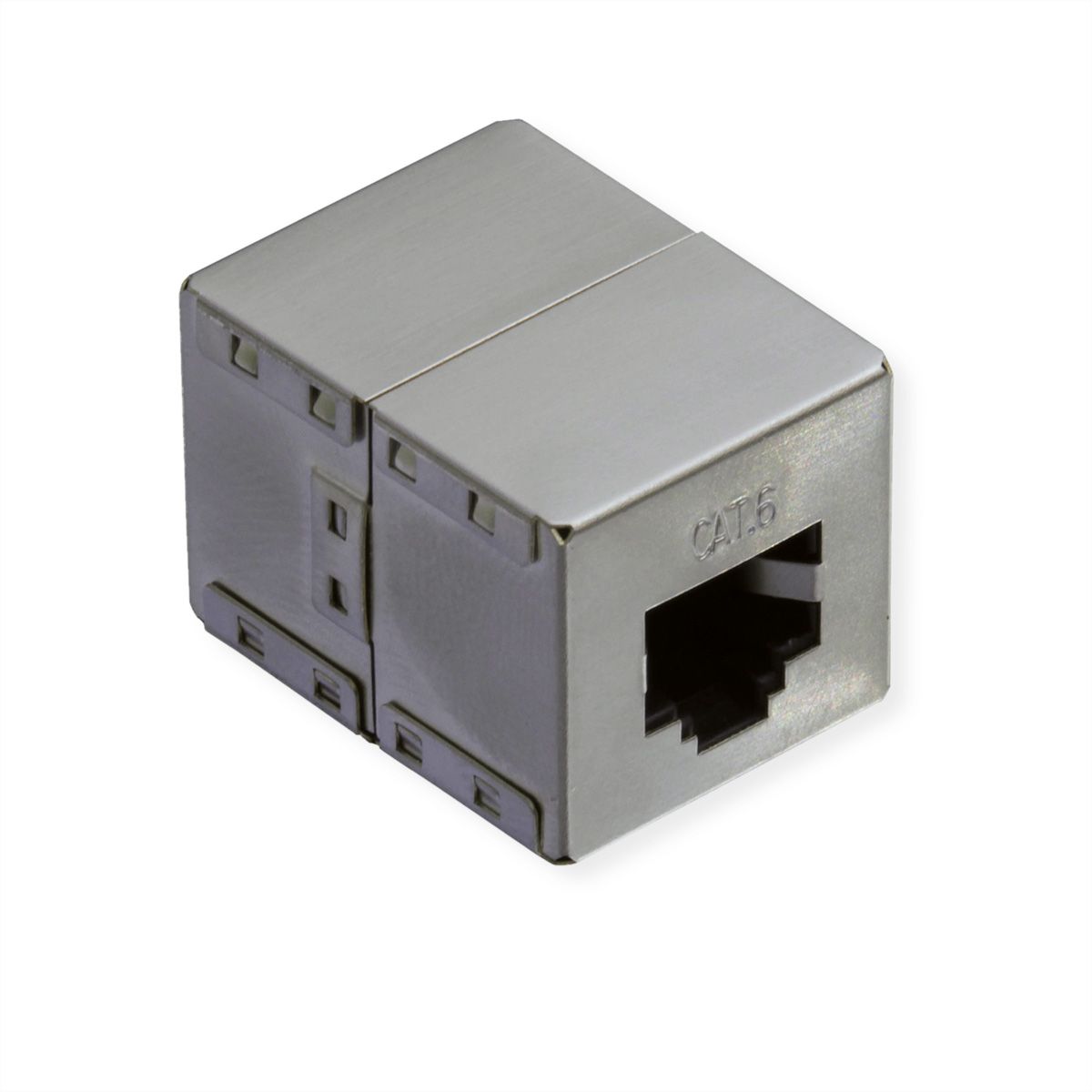 VALUE RJ-45 Modular Coupler, Cat.6 (Class E), STP, silver