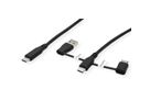 ROLINE USB 2.0 Cable, C-C, with A+C Data Lane Blockers, 1 m